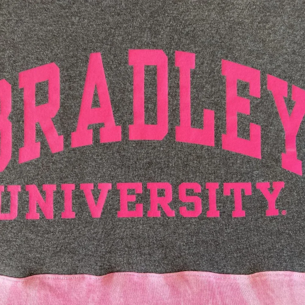 Bradley University Braves Handmade upcycled t-shirt 16 x 16 throw pillow cover